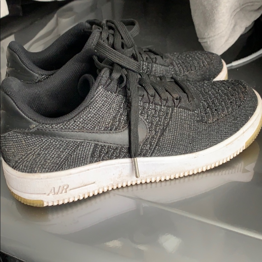 Nike black Air Force Ones